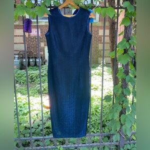 Gorgeous formal blue column dress.